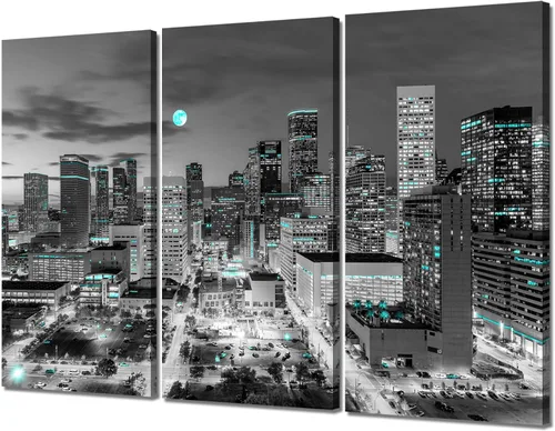 Vista 11 de Arte de pared con puente de Memphis Hernando de Soto, decoración de pared en blanco y negro, paisaje urbano de Tennessee, lienzo, impresión
