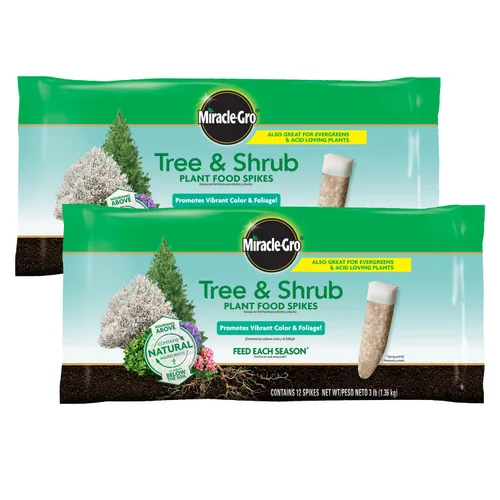 Vista 13 de Miracle-GRO Picos de alimento para plantas de frutas y cítricos, 12 picos (paquete de 2) 10-15-15 NPK Nutrición fácil de usar para árboles