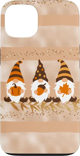 Vista 7 de Fall Autumn Gnomes Phone Case Modern Pastel Cute Beige Case for iPhone 17