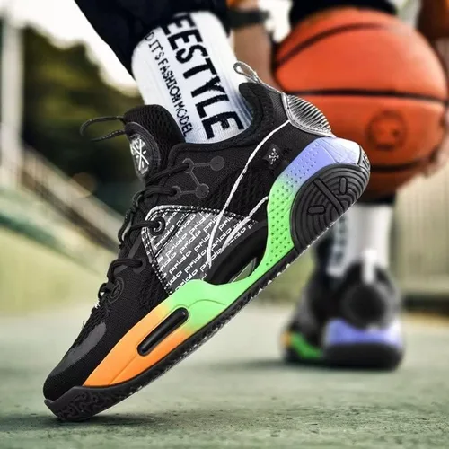 Vista 7 de Kickticks Men's Basketball Shoes Non Slip Breathable Athletic Sneakers Fashion Running Walking Shoes
