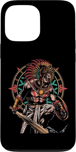 Vista 23 de Funda para iPhone 11 Pro Max Aztec Jaguar Ancient Warrior Native Mexican Mythology Case