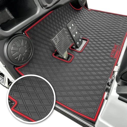 Vista 10 de Alfombrilla de goma compatible con modelos Evolution Classic Plus/Pro, Forester, Turfman (17-22) de carrito de golf Protección de revestimiento