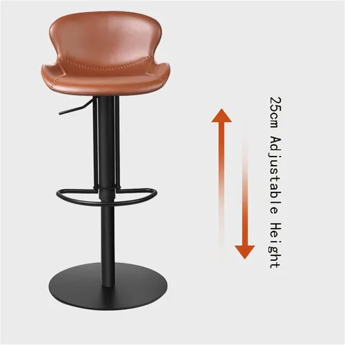 Vista 5 de BNNP Taburetes de bar altos, silla de bar que se puede levantar silla de bar alta giratoria de 360°, taburete de bar para el hogar, hotel, 1