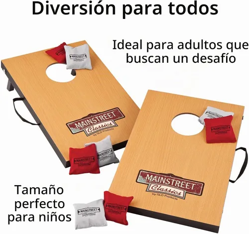 Vista 3 de Mainstreet Classics Micro Bean Bag Toss: Travel Sized, (15.7 "x 10.5" Boards) Mini juego de juegos Cornhole