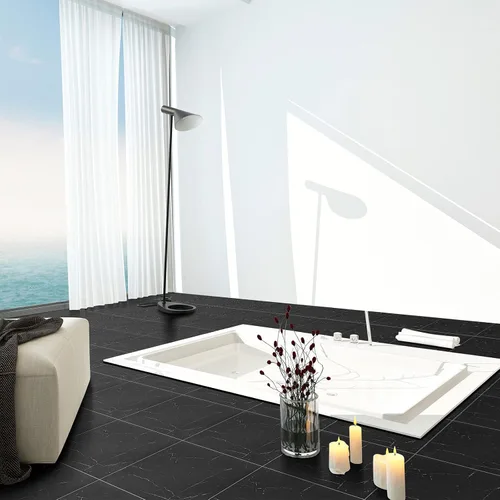 Vista 4 de Spiareal 48 piezas de azulejos de despegar y pegar para el suelo de vinilo de 12 x 12 pulgadas, autoadhesivos, impermeables, de bricolaje para baño
