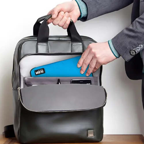 Vista 7 de Organizador de equipaje con doble capa para viajes BUBM, para llevar dispositivos y accesorios electrónicos., Azul, 2 capas M Bolsa de viaje