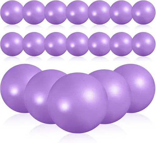 Vista 16 de Sotiff 20 pelotas pequeñas de ejercicio de pilates de 9 pulgadas, mini pelotas de barra de yoga para estabilidad, fitness, terapia física