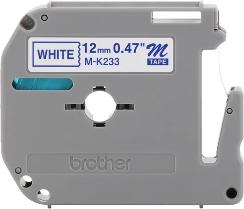 Vista 19 de Brother Etiqueta de forma continua de 0.37 "X26.20' (BRTM521), negro/azul