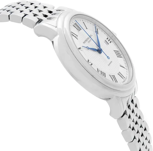 Vista 4 de Raymond Weil Maestro Dial de plata SS reloj masculino automático 2837-ST-00659