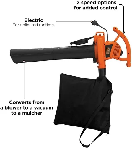Vista 3 de Black & Decker - Soplador / Aspirador / Triturador BV3100 de 12 amperios