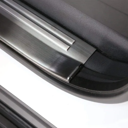 Vista 5 de YIWANG 304 acero inoxidable para puerta interior de coche, 4 piezas para Land Rover Discovery 4 LR4 2010-2016