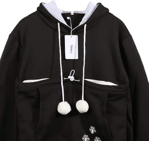 Vista 3 de Sudadera de manga larga con diseño de orejas de gato