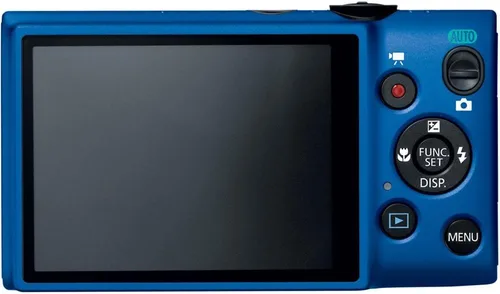 Vista 2 de Canon PowerShot ELPH 115 es una cámara digital de 16.0 MP con zoom óptico de 8x con una lente gran angular de 28 mm y grabación de video HD 720p Azul