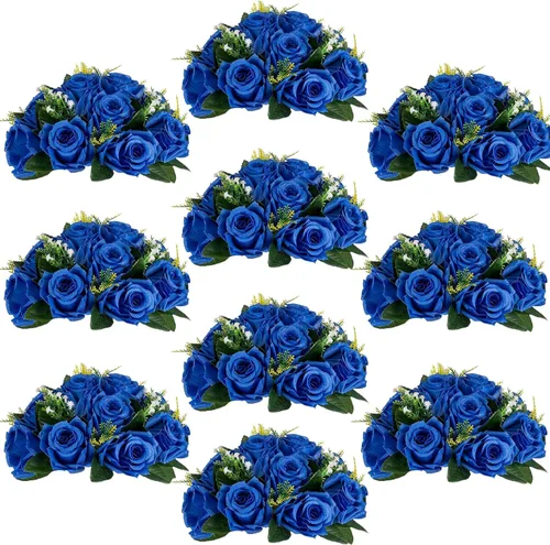 Vista 56 de Centros de mesa de flores para mesas de boda: decoraciones de mesa de Halloween, bolas de flores negras, centros de mesa para compromiso, ceremonia