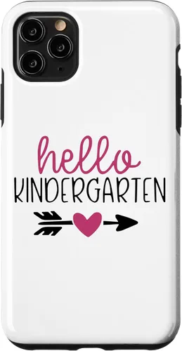 Vista 13 de Hello Kindergarten Parent Or Teacher Saying New School Year Case for iPhone XR