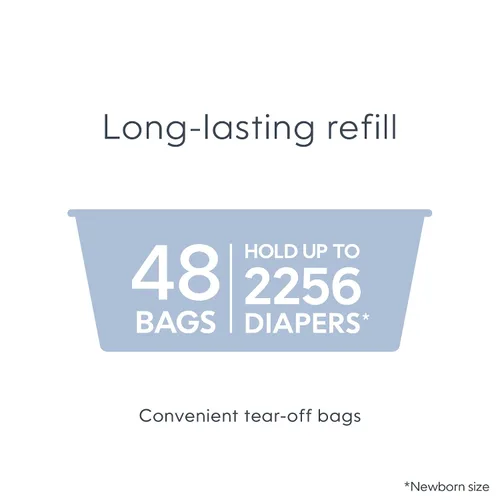 Vista 20 de Diaper Genie Juego de regalo exclusivo Incluye recarga fácil de rollo con 48 bolsas Capacidad para hasta 2256 pañales para recién nacidos