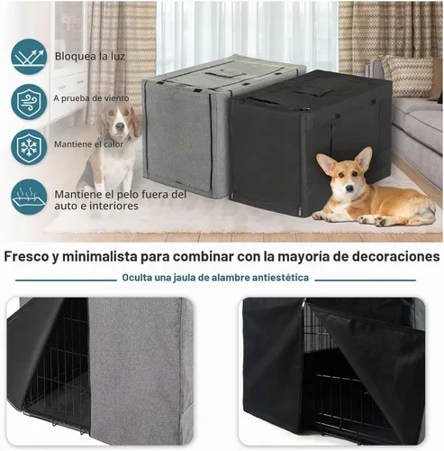 Vista 7 de Funda de poliéster para jaulas de alambre, Petsfit