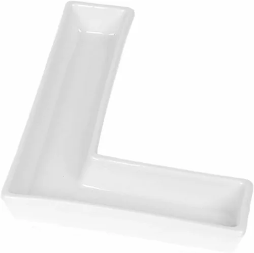 Vista 6 de Coffeezone - Plato de cerámica para dulces y nueces, decoración para bodas y fiestas, Blanco