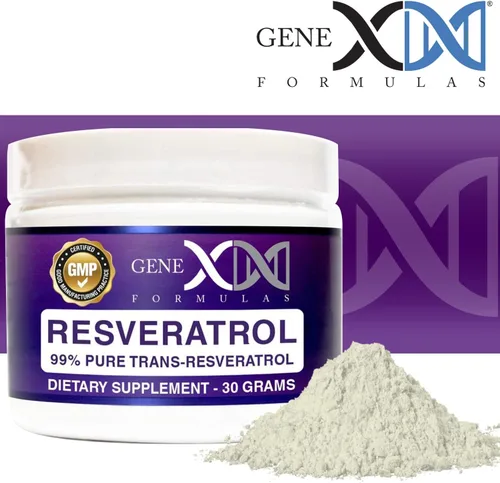 Vista 8 de GENEX Trans Resveratrol 1000 mg en polvo que sirve 99% de grado farmacéutico micronizado puro 30 porciones/1.06 oz 0.04 oz por día suministro