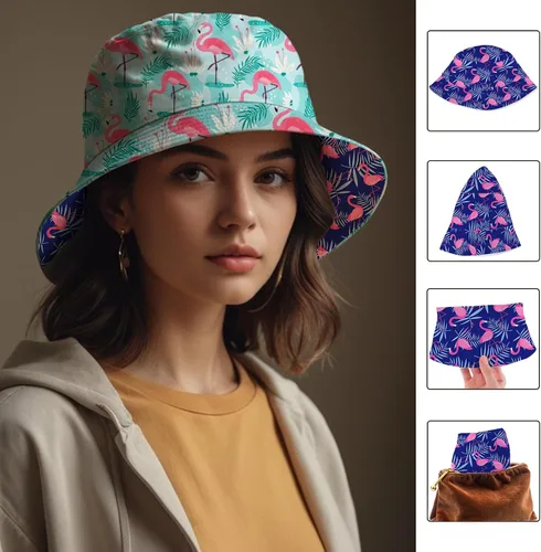 Vista 3 de Sombrero de pescador para mujeres y hombres, unisex, plegable, para exteriores, sombrero de pescador