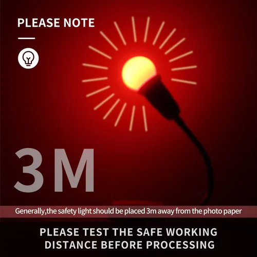 Vista 6 de eTone Lámpara de luz segura para sala oscura E27 LED tornillo boca pared luz de escritorio de 360 grados con interruptor