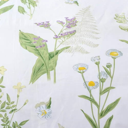 Vista 2 de FADFAY - Juego de cama de algodón con hojas verdes