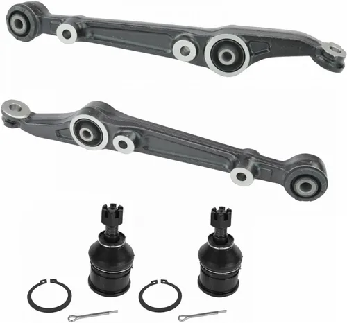 Vista 84 de TRQ Brazo de control superior e inferior del lado del conductor y del pasajero con juego de rótulas compatible con Chevrolet GMC 89-02