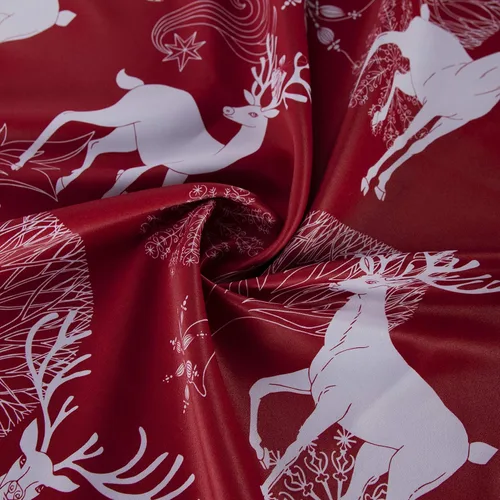 Vista 7 de LORDTEX Cortinas navideñas con estampado de ciervos y nieve para sala