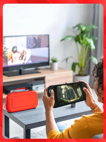 Vista 8 de Orzly Case Compatible with Nintendo Switch 2 Protective Travel Carry Case with Screen Padding, Game Card & microSD Slots, Zipped & Open Pockets for