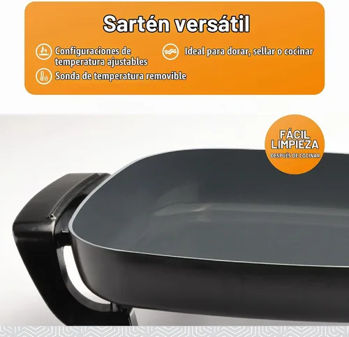 Vista 4 de Toastmaster - Sartén eléctrica antiadherente de 12 pulgadas