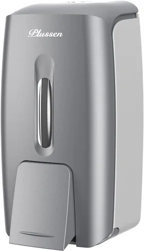 Vista 10 de Dispensador de jabón adhesivo para montaje en pared, dispensador de jabón comercial, 800ml, sin taladro, dispensador de desinfectante de manos