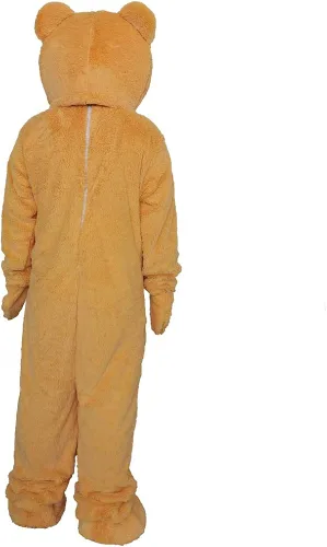 Vista 3 de MatGui Disfraces de mascota de oso de peluche para fiesta de Halloween, Amarillo