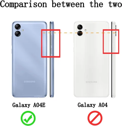 Vista 2 de Funda para Galaxy A04e, con [3X protector de pantalla de vidrio templado], soporte de anillo integrado y soporte magnético para automóvil a prueba