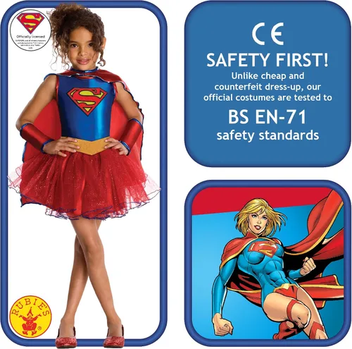 Vista 2 de Rubie's Supergirl - Disfraz tutú para niña