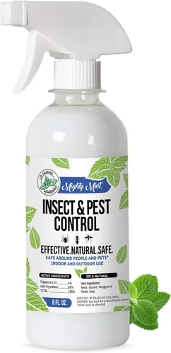 Vista 8 de Aceite de menta para control de insectos y plagas de 8 oz - Spray natural para arañas, hormigas y más (2)