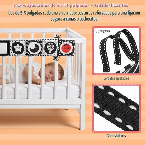 Vista 2 de Juguetes para bebés de alto contraste para recién nacidos