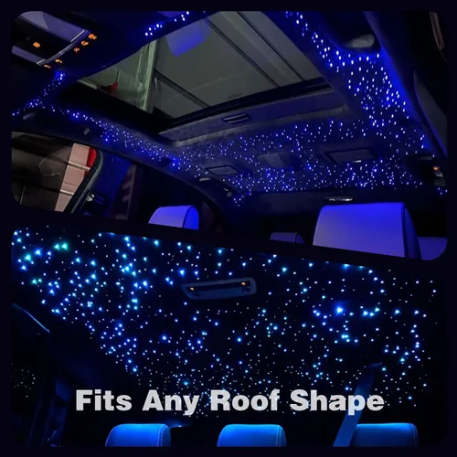 Vista 3 de Kit de Luminarias de Techo Starlight Efecto de Luz Titilante y de Meteorito VASTFIRE 16W RGB para Techos de Coches, SUVs, RVs, Teatros en Casa