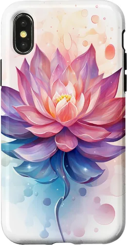 Vista 5 de Funda con ilustración de flor de loto para iPhone 17