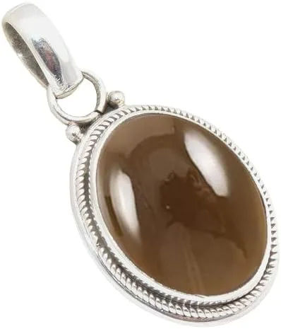 Vista 31 de Colgante de plata de ley 925 Joyería de plata hecha a mano para mujer, colgante de piedras preciosas naturales, regalo perfecto para ella