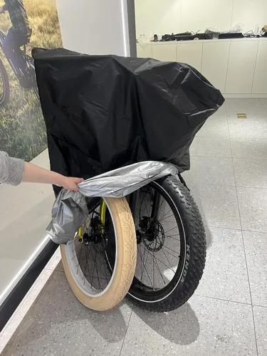 Vista 7 de Himiway Funda para bicicleta de neumáticos gruesos, impermeable, resistente, material Ripstop, antipolvo, lluvia, nieve, protección UV
