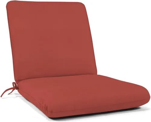 Vista 7 de Sunbrella - Cojín de tela para asientos profundos para patio, 44 x 22 pulgadas, con bisagras (asiento + respaldo) – Reemplazo de cojín para silla