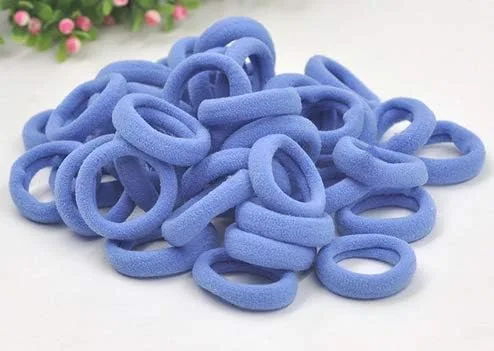 Vista 15 de Accesorios para el cabello para niñas y niños, bandas de goma para cola de caballo, bandas elásticas para el cabello (negro)