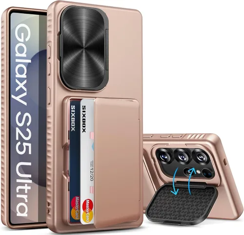 Vista 15 de para Samsung Galaxy S25 Funda, Compatible con MagSafe y Soporte Integrado y Grado Militar de Resistencia a Caídas, Funda Magnética Translúcida