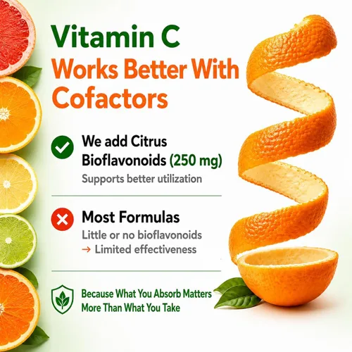 Vista 6 de Vitamina C natural de Acerola Cherry & Camu Camu en polvo, alta absorción con bioflavonoides cítricos, refuerzo del sistema inmunológico y colágeno