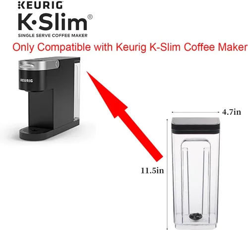 Vista 2 de Depósito de agua de piezas de repuesto, compatible con cafeteras Keurig K-Slim Single Serve