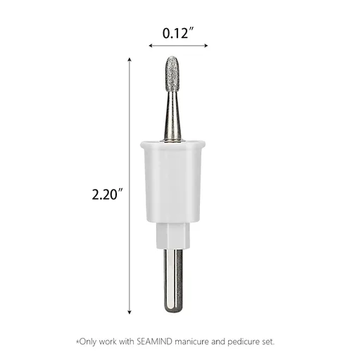 Vista 2 de Fresa cilíndrica para quitar cutículas y clavos incrustados, broca de repuesto solo compatible con el juego de manicura y pedicura SEAMIND
