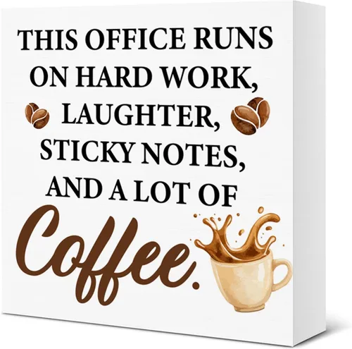 Vista 6 de Inspirational Quote Wooden Box Sign Desk Decor for Home Office Shelf Beautiful
