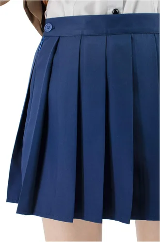 Vista 5 de C-ZOFEK Doki - Disfraz de cosplay de anime, uniforme escolar para mujer, conjunto completo