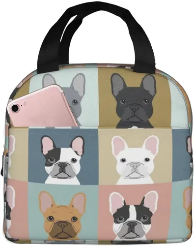 Vista 9 de Boston Terrier - Lonchera reutilizable, a prueba de fugas, aislada, portátil, sin BPA