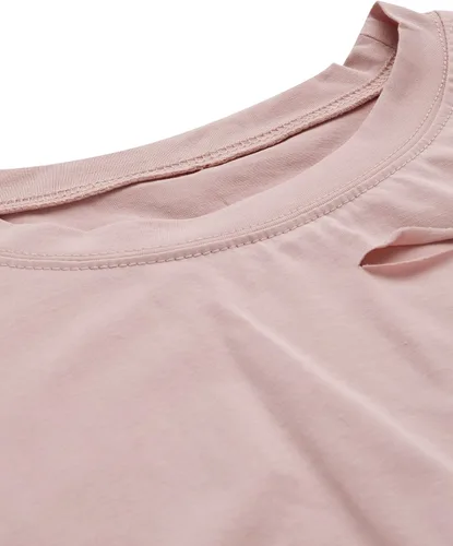 Vista 3 de SweatyRocks - Camiseta corta de mangas cortas de verano para mujer con estilo desgastado